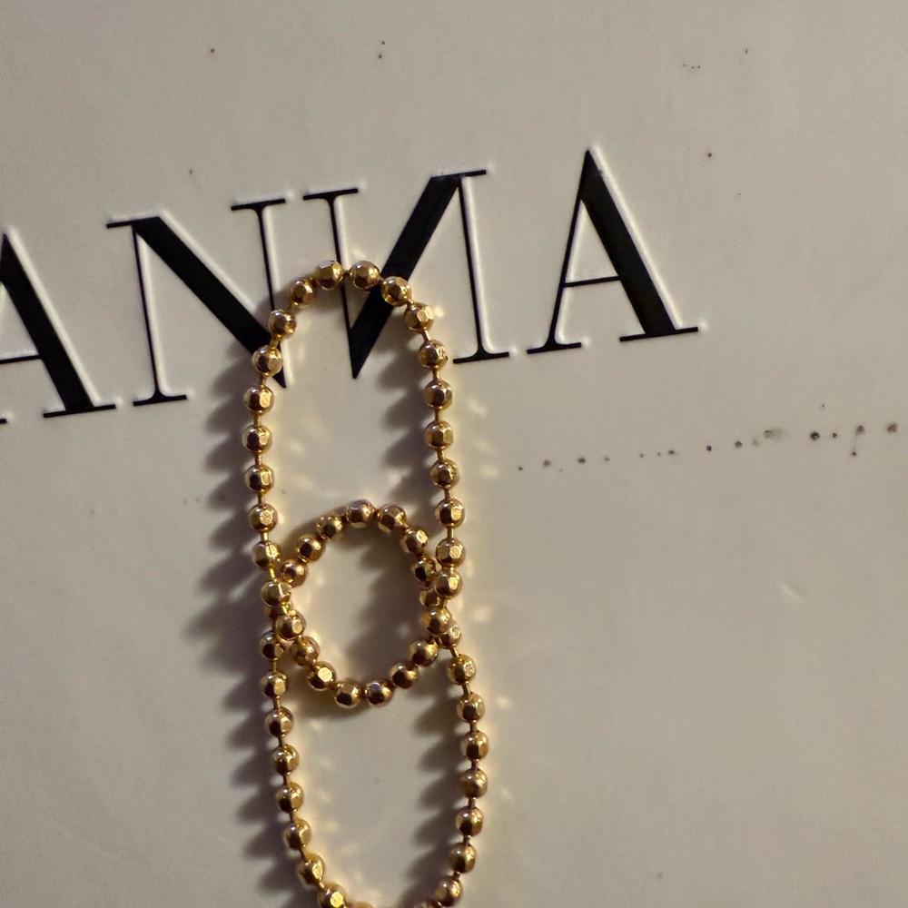 Rose Gold Anna Bead Rings - Picture 2 of 2